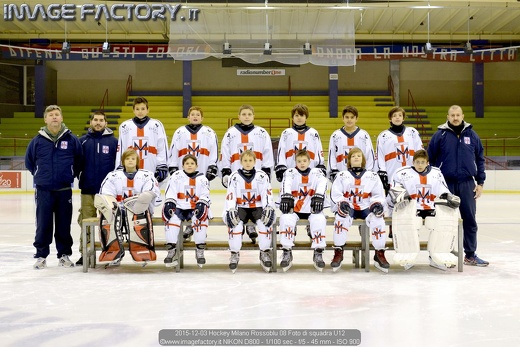 2015-12-03 Hockey Milano Rossoblu 08 Foto di squadra U12